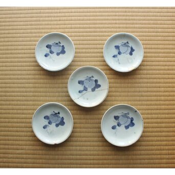 初期伊万里 小皿 5枚 果実文　P636