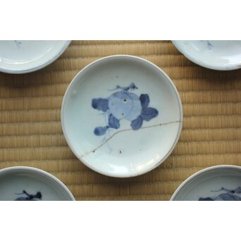 初期伊万里 小皿 5枚 果実文　P636 