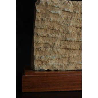 ガンダーラ美術 緑岩 仏伝 浮彫レリーフ彫刻　X640 