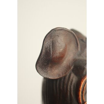 大垣昌訓 唐物写 乾漆玉取獅子香炉 共箱　Q403 