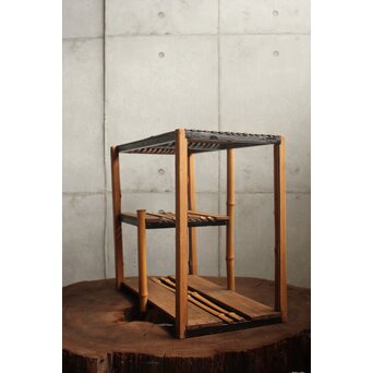 端材と竹の棚　U409 