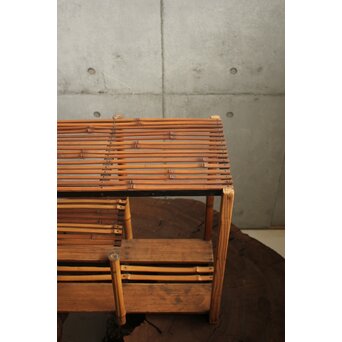 端材と竹の棚　U409 