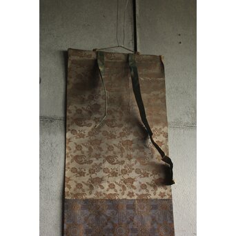 倣 酒井抱一 鶴図 絹本掛軸　Z832 