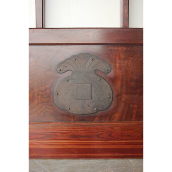 ポリカーボネート 総欅 巾着升格子蔵戸　W0246 