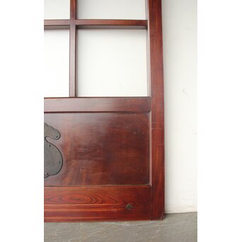 ポリカーボネート 総欅 巾着升格子蔵戸　W0246 