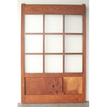 ポリカーボネート 総欅 巾着升格子蔵戸　W0246 ウラ