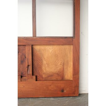 ポリカーボネート 総欅 巾着升格子蔵戸　W0246 