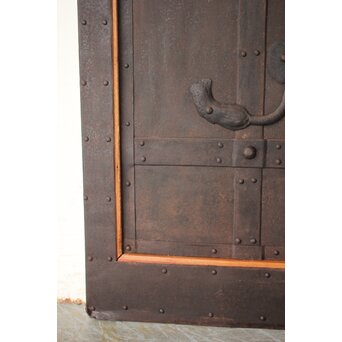 総欅 鉄格子蔵戸　W0248 