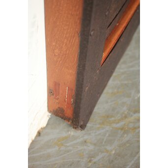 総欅 鉄格子蔵戸　W0248 