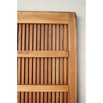 総欅 鉄格子蔵戸　W0248 