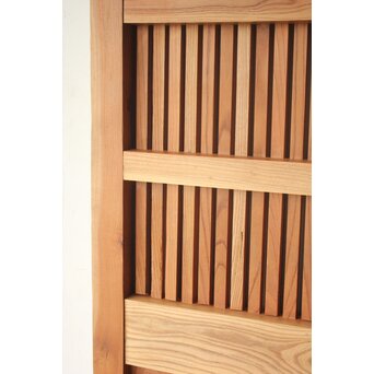 総欅 鉄格子蔵戸　W0248 