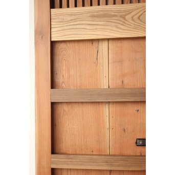 総欅 鉄格子蔵戸　W0248 