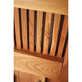 総欅 鉄格子蔵戸　W0248 