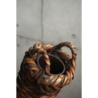 初代 田辺竹雲斎 竹花籠　U415 