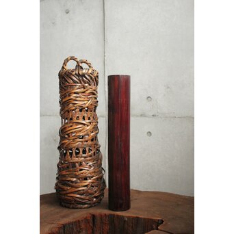 初代 田辺竹雲斎 竹花籠　U415 