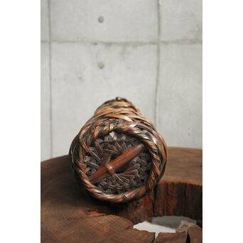 初代 田辺竹雲斎 竹花籠　U415 