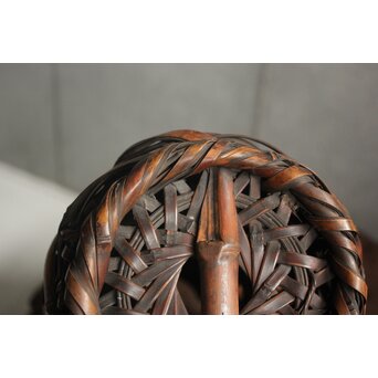 初代 田辺竹雲斎 竹花籠　U415 