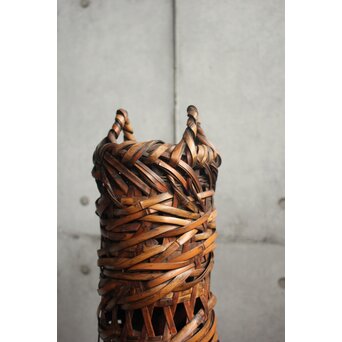 初代 田辺竹雲斎 竹花籠　U415 