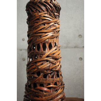 初代 田辺竹雲斎 竹花籠　U415 