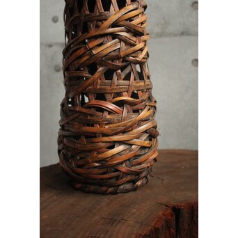 初代 田辺竹雲斎 竹花籠　U415 