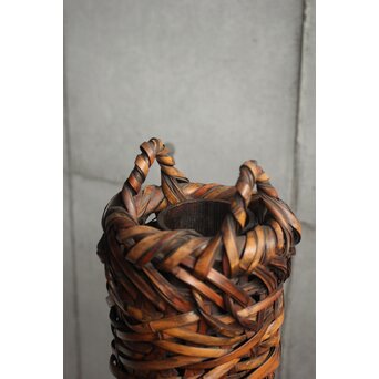 初代 田辺竹雲斎 竹花籠　U415 