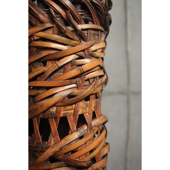 初代 田辺竹雲斎 竹花籠　U415 