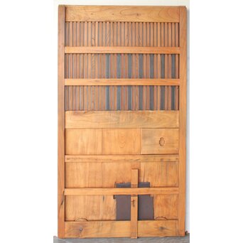 欅の格子蔵戸　W0251 ウラ