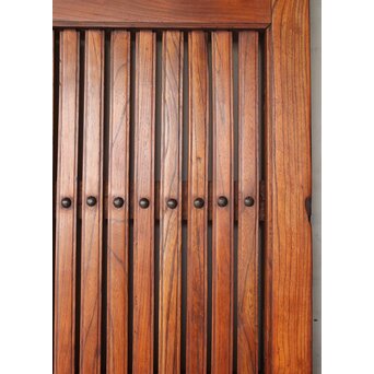 総欅格子蔵戸　W0252 