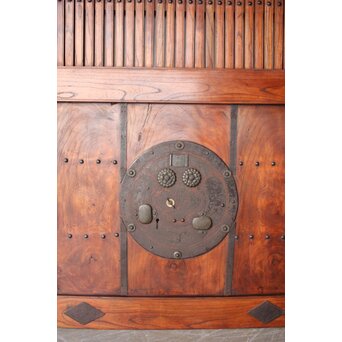 総欅格子蔵戸　W0252 