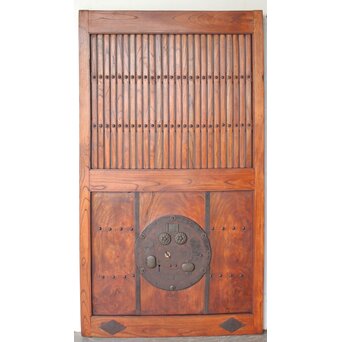 総欅格子蔵戸　W0252