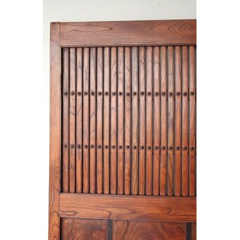 総欅格子蔵戸　W0252 