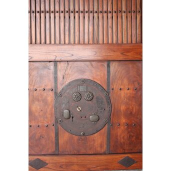 総欅格子蔵戸　W0252 