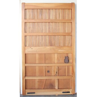 欅格子蔵戸　W0253 ウラ