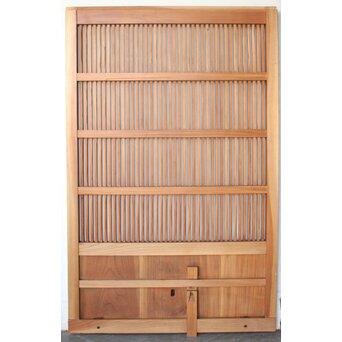 細格子 欅蔵戸　W0254 ウラ