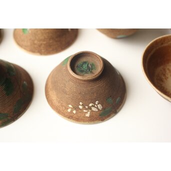 雲林院宝山/寶山 昌平 清水六兵衛 合作か 煎茶器 急須 盃10客　P640 