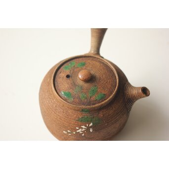 雲林院宝山/寶山 昌平 清水六兵衛 合作か 煎茶器 急須 盃10客　P640 