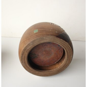 三浦乾也 桜と瓢箪文 火鉢 一対　P641 