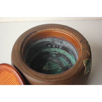 三浦乾也 瓢箪文 火鉢 一対　P642 