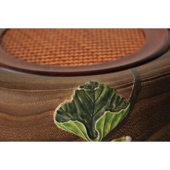 三浦乾也 瓢箪文 火鉢 一対　P642 