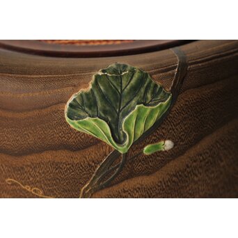 三浦乾也 瓢箪文 火鉢 一対　P642 