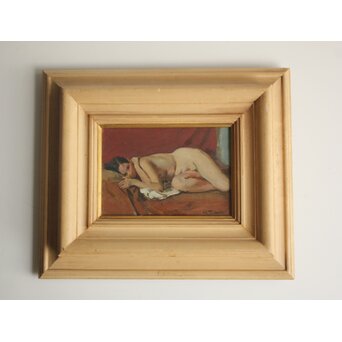 寺内萬治郎「裸婦」油彩額装　Z843