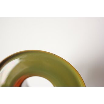 練上手 黄金色 江戸ガラス 盃台　Y068 