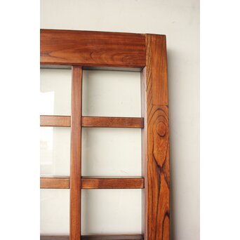 総欅 ガラス入細分升格子蔵戸　W0255 