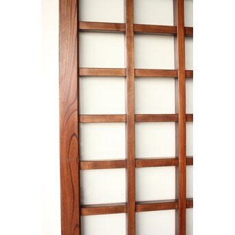 総欅 ガラス入細分升格子蔵戸　W0255 