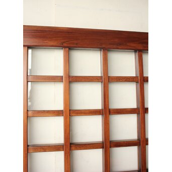 総欅 ガラス入細分升格子蔵戸　W0255 