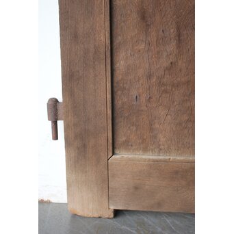 総欅 上玉杢 門扉一対　W0256 