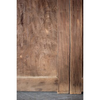 総欅 上玉杢 門扉一対　W0256 