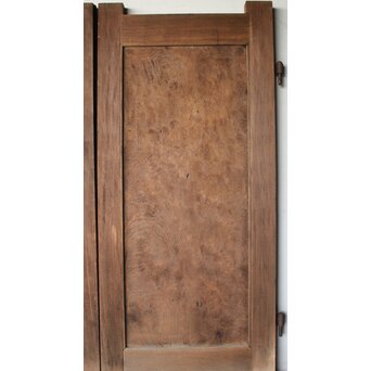 総欅 上玉杢 門扉一対　W0256 