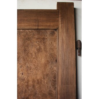 総欅 上玉杢 門扉一対　W0256 