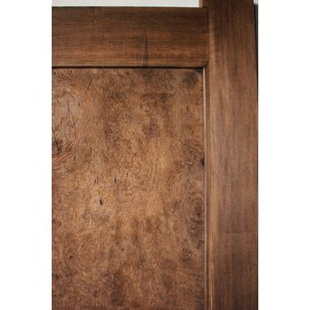 総欅 上玉杢 門扉一対　W0256 